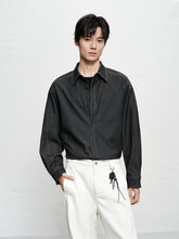 Men's Relaxed Contrast-Stitch Shirt